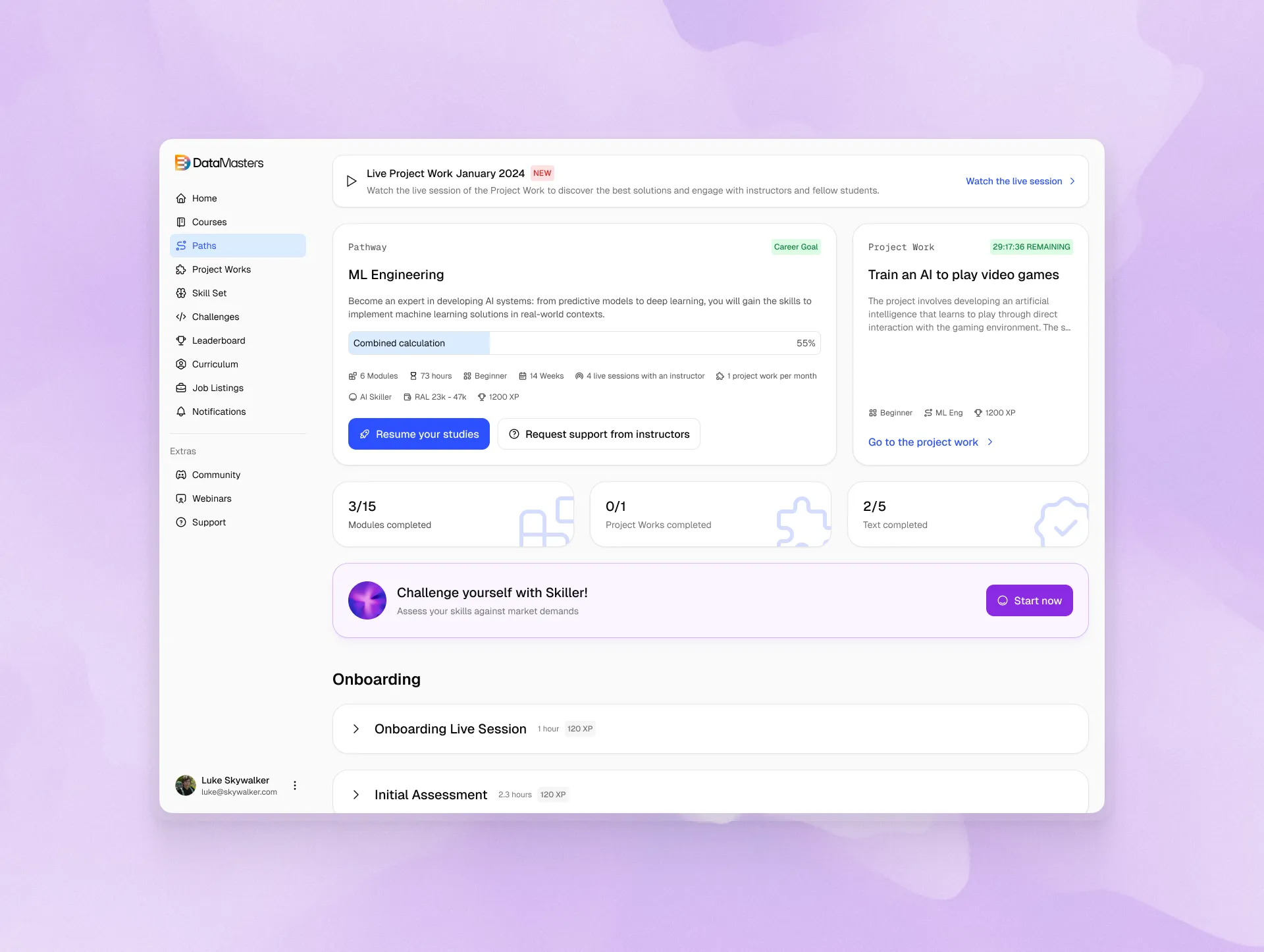 Career path details - dark